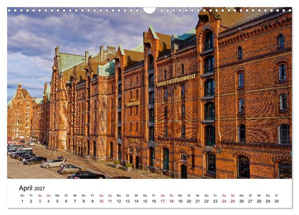 Produktbild: Hamburger Ansichten (Wandkalender 2027 DIN A3 quer), CALVENDO Monatskalender