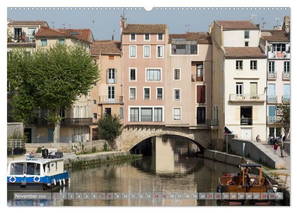 Produktbild: Hausbooturlaub Frankreich - Canal du Midi (hochwertiger Premium Wandkalender 2026 DIN A2 quer), Kunstdruck in Hochglanz