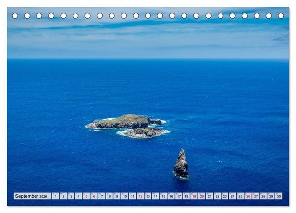 Produktbild: Die Osterinsel &ndash; Mythen, Moai und wilde Sch&ouml;nheit (Tischkalender 2026 DIN A5 quer), CALVENDO Monatskalender