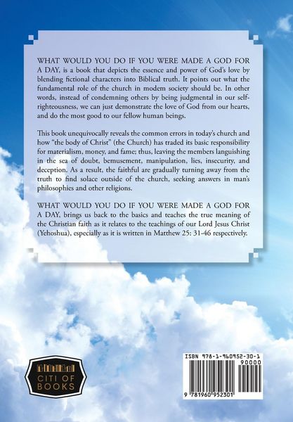Produktbild: WHAT WOULD YOU DO IF YOU WERE MADE A GOD FOR A DAY?...Understanding The Essence and Mystery of Love