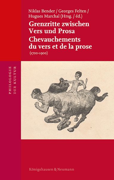 Produktbild: Grenzritte zwischen Vers und Prosa (1700-1900)