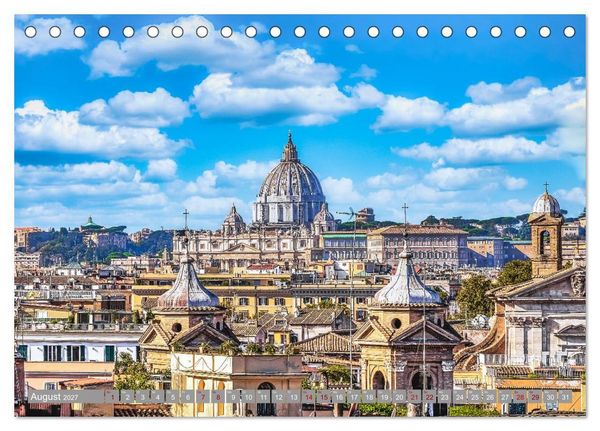 Produktbild: Rom - Ewige Stadt am Tiber (Tischkalender 2027 DIN A5 quer), CALVENDO Monatskalender