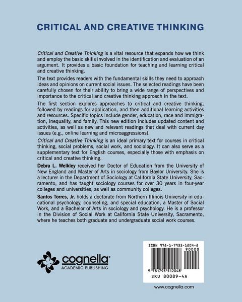 Produktbild: Critical and Creative Thinking