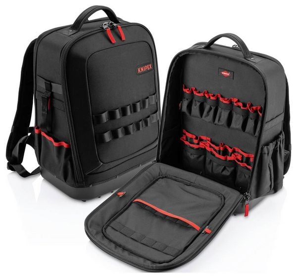Produktbild: Knipex Modular X15 00 21 51 LE Elektriker, Handwerker, Lehrlinge, Techniker, Universal Werkzeugrucksack best&uuml;ckt (L x B x H) 485 x 383 x 485 mm