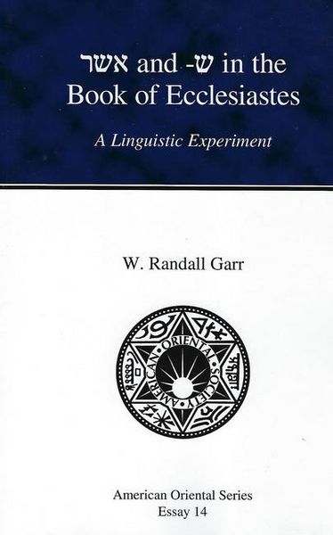 Produktbild: Garr, W: Asher and -She in the Book of Ecclesiastes