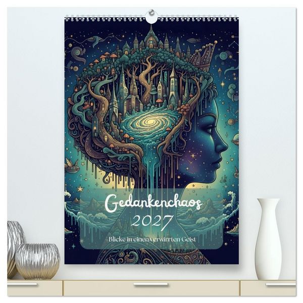 Produktbild: Gedankenchaos - Blicke in einer verwirrten Geist (hochwertiger Premium Wandkalender 2027 DIN A2 hoch), Kunstdruck in Hochglanz