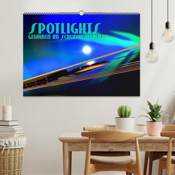Produktbild: SPOTLIGHTS - Gitarren im Scheinwerferlicht (Wandkalender 2026 DIN A2 quer), CALVENDO Monatskalender