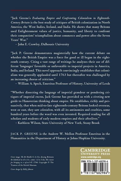 Produktbild: Evaluating Empire and Confronting Colonialism in Eighteenth-Century Britain