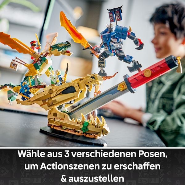 Produktbild: LEGO NINJAGO 71871 Showdown auf der Drachenklinge, Bauset mit Actionfigur f&uuml;r Kinder ab 9 Jahren