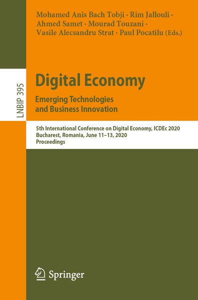 Produktbild: Digital Economy. Emerging Technologies and Business Innovation