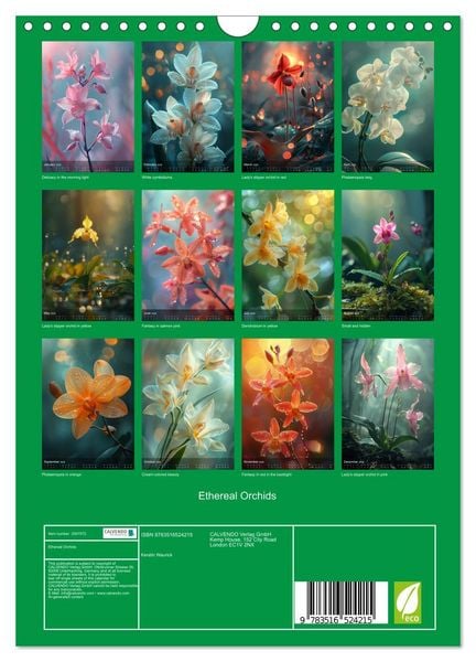 Produktbild: Ethereal Orchids (Wall Calendar 2026 DIN A4 portrait), CALVENDO 12 Month Wall Calendar