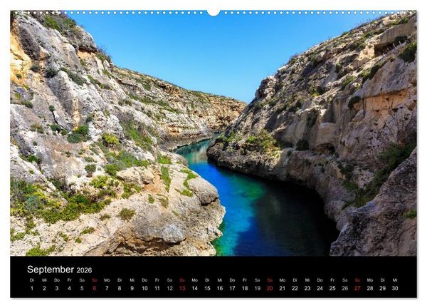 Produktbild: Maltesische Ansichten (hochwertiger Premium Wandkalender 2026 DIN A2 quer), Kunstdruck in Hochglanz
