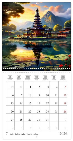 Produktbild: China - Magical Landscapes (Wall Calendar 2026 12 &times; 12 Inch) CALVENDO 12 Month Wall Calendar