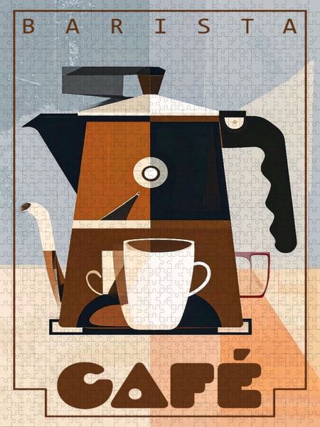 Produktbild: CALVENDO Puzzle Barista Caf&eacute; | 2000 Teile Lege-Gr&ouml;&szlig;e 90x67cm Foto-Puzzle f&uuml;r gl&uuml;ckliche Stunden