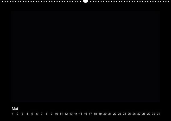 Produktbild: Geburtstags - Bastelkalender - Schwarz (Wandkalender immerw&auml;hrend DIN A2 quer)