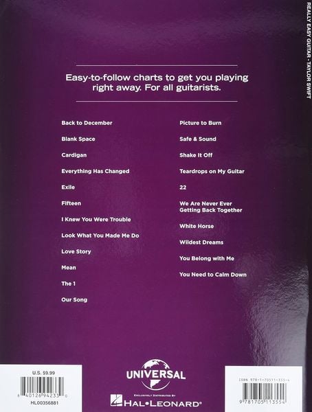 Produktbild: Taylor Swift Really Easy Guitar