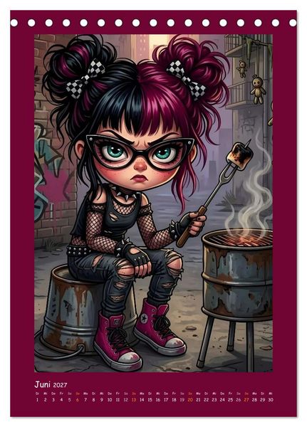 Produktbild: Fabulous Dolls - Gothic-G&ouml;res Abenteuer (Tischkalender 2027 DIN A5 hoch), CALVENDO Monatskalender