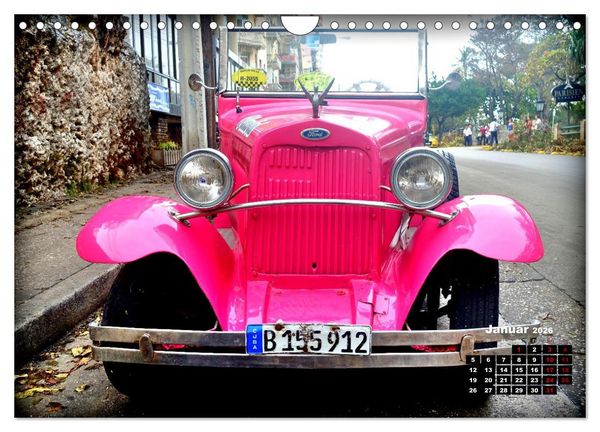 Produktbild: Pink Lady - Ford Modell A in Havanna (Wandkalender 2026 DIN A4 quer), CALVENDO Monatskalender