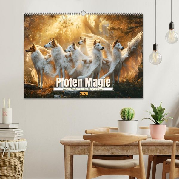 Produktbild: Pfoten Magie (Wandkalender 2026 DIN A2 quer), CALVENDO Monatskalender