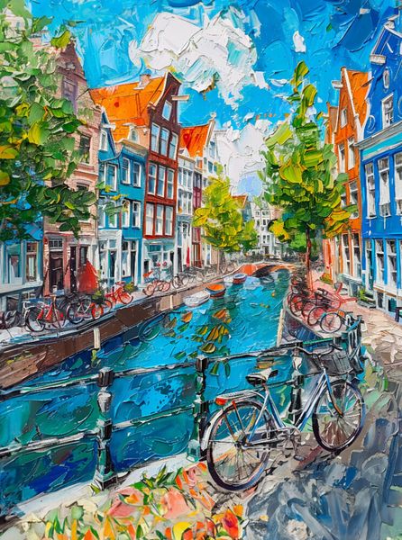 Produktbild: CALVENDO Puzzle Malerische Stadt der Fahrr&auml;der in Holland. | 2000 Teile Lege-Gr&ouml;&szlig;e 90x67cm Foto-Puzzle f&uuml;r gl&uuml;ckliche Stunden
