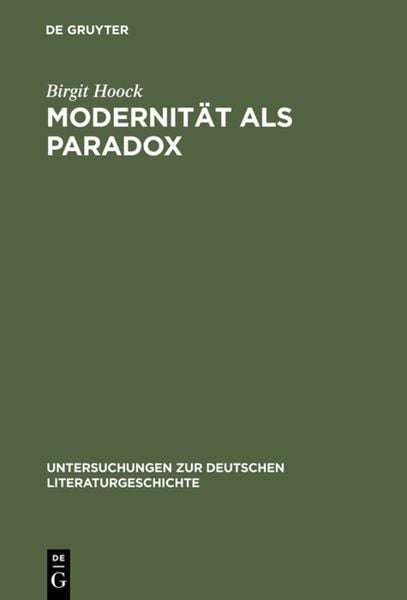 Produktbild: Modernit&auml;t als Paradox