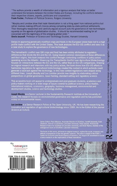 Produktbild: Governing the Transatlantic Conflict over Agricultural Biotechnology