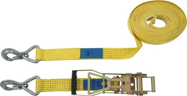 Petex 43193119 Zweiteiliger Spanngurt Zugkraft LC Niederzurren (einzeln/direkt)=2500 daN (L x B) 10 m x 50 mm Langhebel-