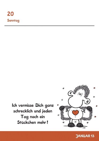 Produktbild: Sheepworld Terminkalender A6 2013