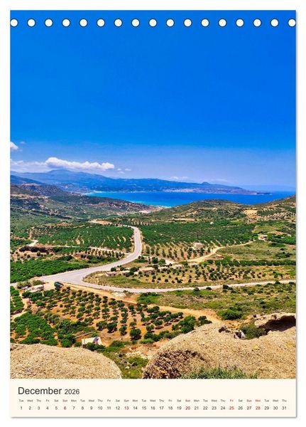 Produktbild: A feast for the eyes - Crete (Desk Calendar 2026 DIN A5 portrait), CALVENDO 12 Month DeskCalendar
