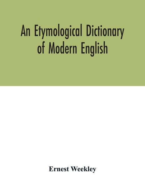 Produktbild: An etymological dictionary of modern English