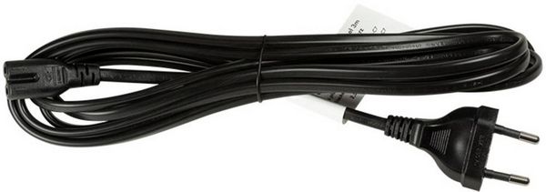 Produktbild: LogiLink Strom Anschlusskabel [1x Euro-Stecker - 1x Kleinger&auml;te-Buchse C7] 3.00 m Schwarz