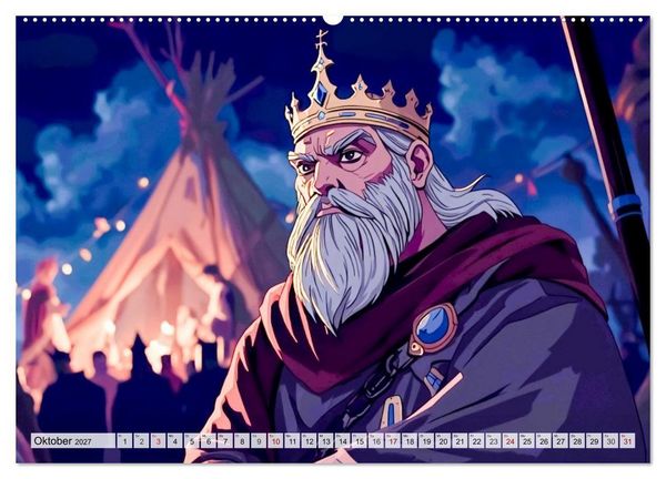 Produktbild: David gegen Goliath &ndash; Mut besiegt St&auml;rke (Wandkalender 2027 DIN A2 quer), CALVENDO Monatskalender