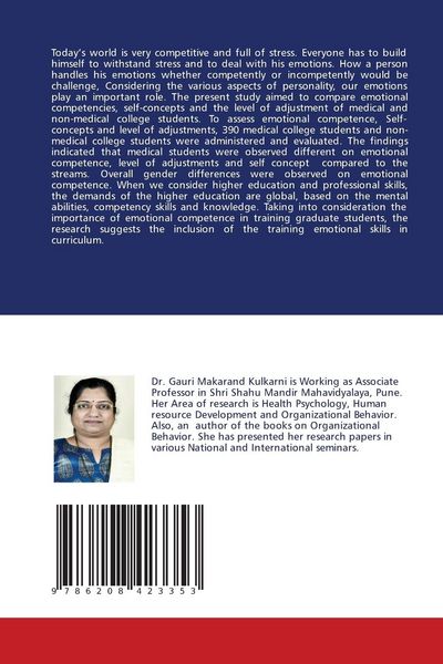 Produktbild: Emotional Competence and Self concepts of Medical and other students