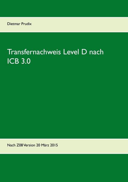Produktbild: Transfernachweis Level D nach ICB 3.0