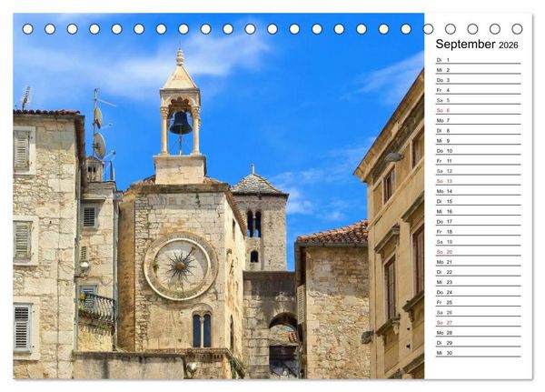 Produktbild: Split - Metropole Dalmatiens (Tischkalender 2026 DIN A5 quer), CALVENDO Monatskalender