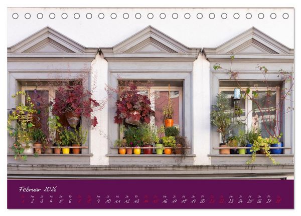 Produktbild: Fenster & Fassade (Tischkalender 2026 DIN A5 quer), CALVENDO Monatskalender