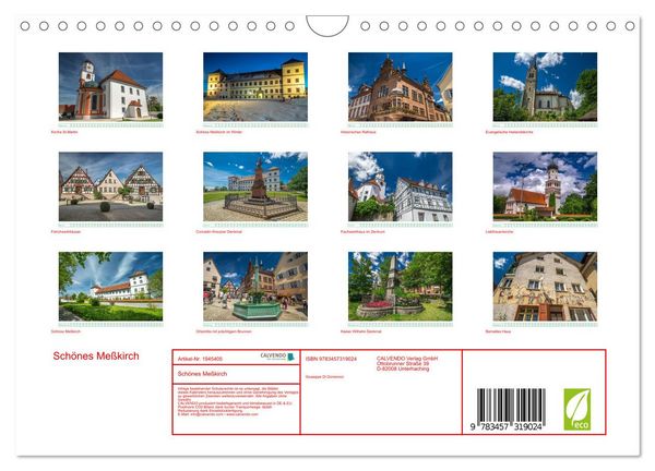 Produktbild: Sch&ouml;nes Me&szlig;kirch (Wandkalender 2026 DIN A4 quer), CALVENDO Monatskalender