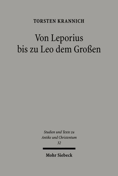 Produktbild: Von Leporius bis zu Leo dem Gro&szlig;en