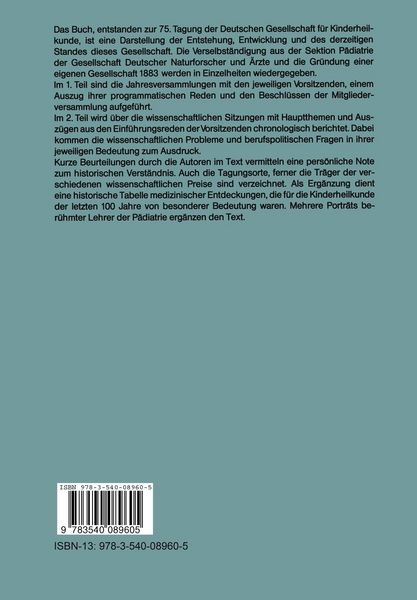 Produktbild: Die Deutsche Gesellschaft f&uuml;r Kinderheilkunde
