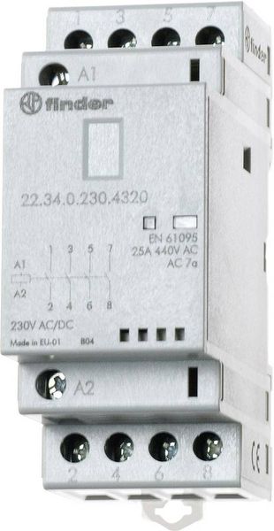 Produktbild: Finder 22.34.0.024.4620 Installationssch&uuml;tz 2 &Ouml;ffner, 2 Schlie&szlig;er 250 V/AC, 440 V/AC 1 St.