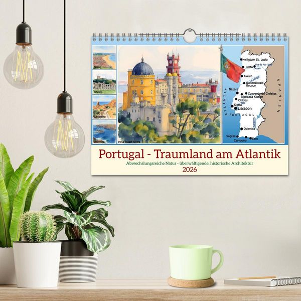 Produktbild: Portugal - Traumland am Atlantik (Wandkalender 2026 DIN A4 quer), CALVENDO Monatskalender