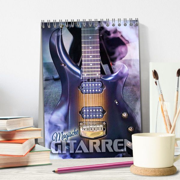 Produktbild: Magische Gitarren (Tischkalender 2026 DIN A5 hoch), CALVENDO Monatskalender