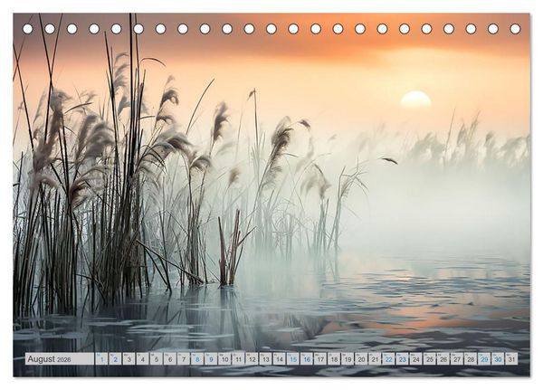 Produktbild: Magische Nebelmomente (Tischkalender 2026 DIN A5 quer), CALVENDO Monatskalender
