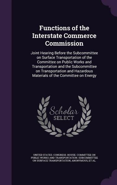 Produktbild: Functions of the Interstate Commerce Commission