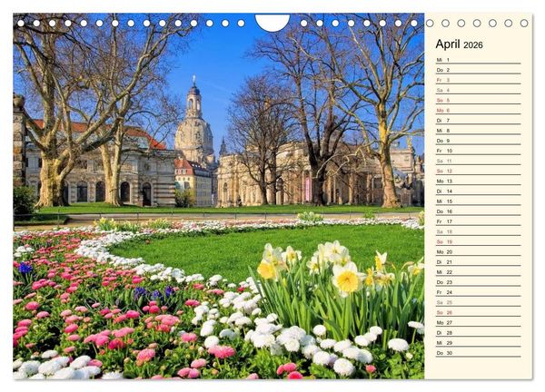 Produktbild: Dresden - Wundersch&ouml;nes Elbflorenz (Wandkalender 2026 DIN A4 quer), CALVENDO Monatskalender