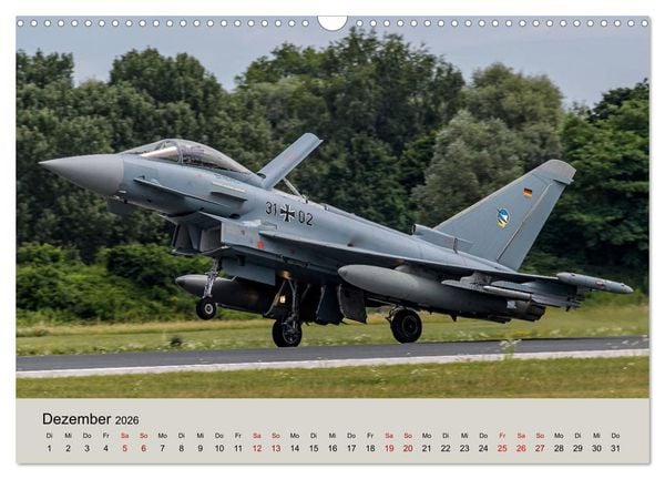 Produktbild: Kampfjet Eurofighter Typhoon (Wandkalender 2026 DIN A3 quer), CALVENDO Monatskalender