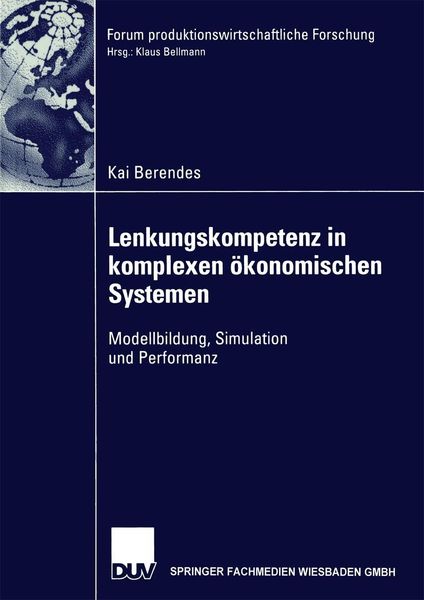 Produktbild: Lenkungskompetenz in komplexen &ouml;konomischen Systemen