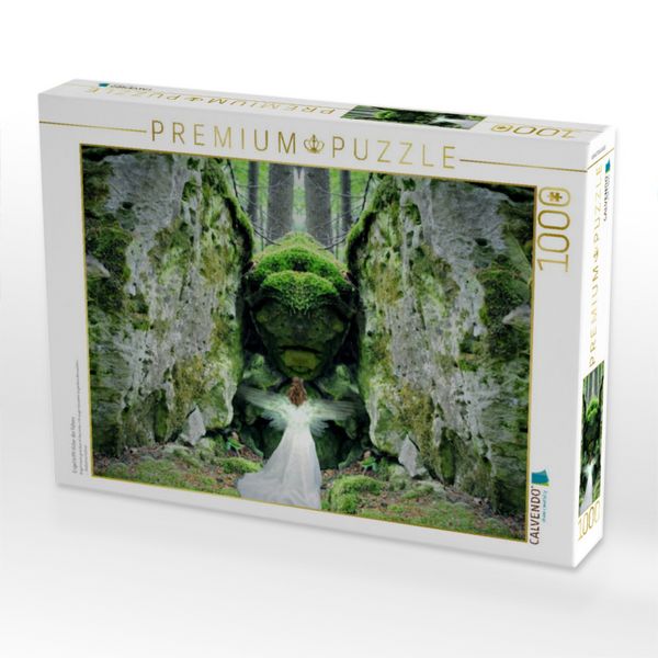 Produktbild: CALVENDO Puzzle Engel trifft H&uuml;ter der Felsen | 1000 Teile Lege-Gr&ouml;&szlig;e 64x48cm Foto-Puzzle f&uuml;r gl&uuml;ckliche Stunden