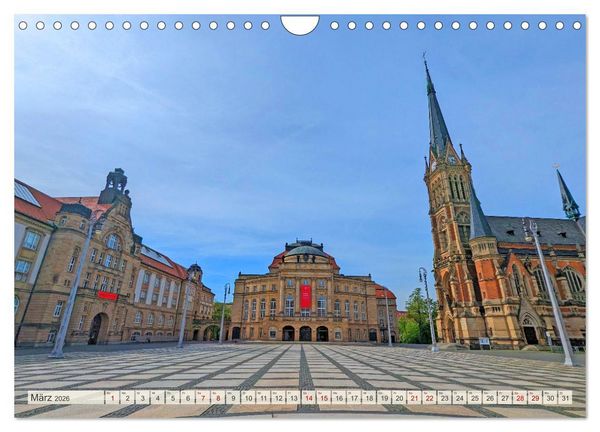 Produktbild: Chemnitz Impressionen aus der Kulturhauptstadt (Wandkalender 2026 DIN A4 quer), CALVENDO Monatskalender