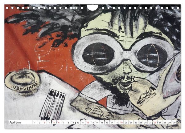 Produktbild: Gesichter Kubas - Havanna Graffiti (Wandkalender 2026 DIN A4 quer), CALVENDO Monatskalender